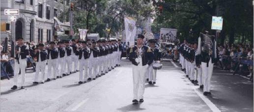 Trommler- & Pfeiferkorps Effeld at the ‘Steuben Parade’ New York City, September 1998