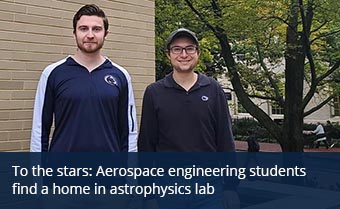 To the stars: Aerospace engineering students find a home in astrophysics lab
